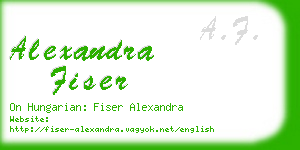 alexandra fiser business card